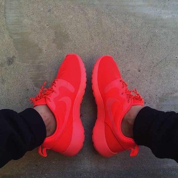 bright red nikes